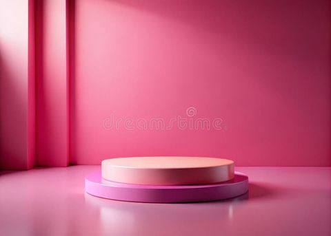 Chic Pink Podium Elevate Your Product Presentations With A Minimalist ... regarding Elevate Your Decor with Chic Pink MDF End Tables